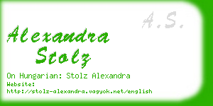 alexandra stolz business card